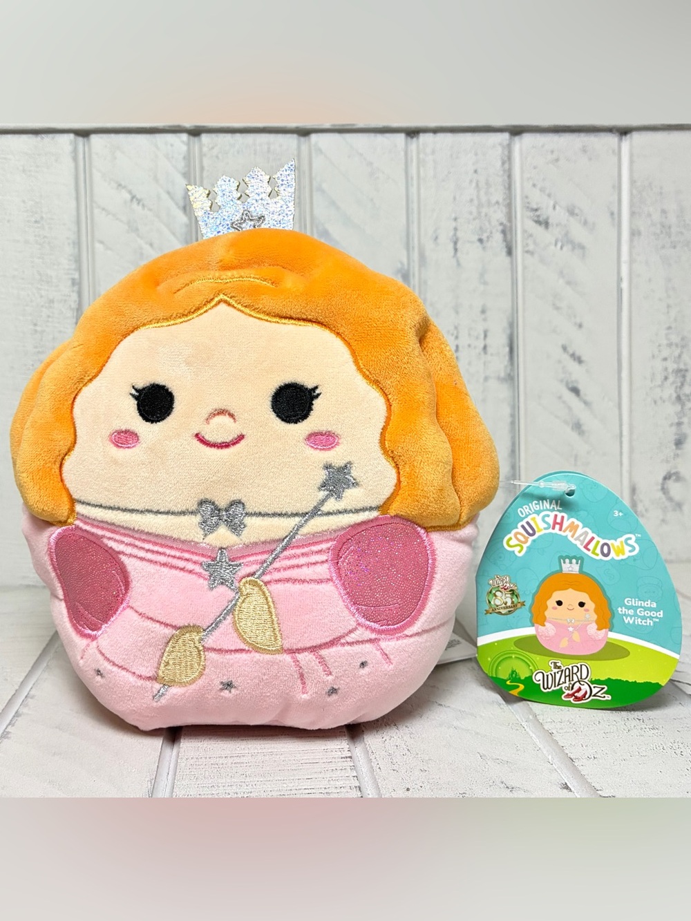 Squishmallows The Wizard Of Oz 85th Anniversary Glinda The Good Witch Plush 6.5”